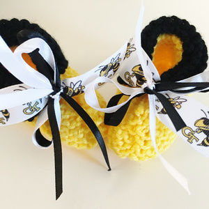 Georgia Tech YELLOW JACKETS Baby Booties *NEW*